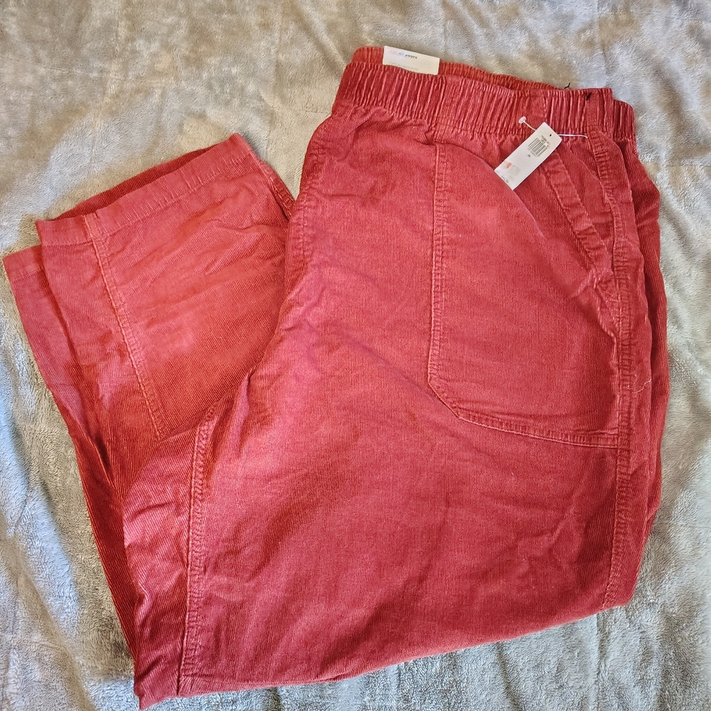 OLD NAVY Deep Red Corduroy Pants